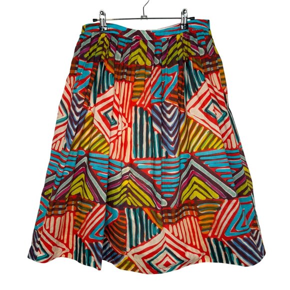 J. Crew Circle Skirt in Geo Brushstroke Print #C4746, 10 - Picture 2 of 10